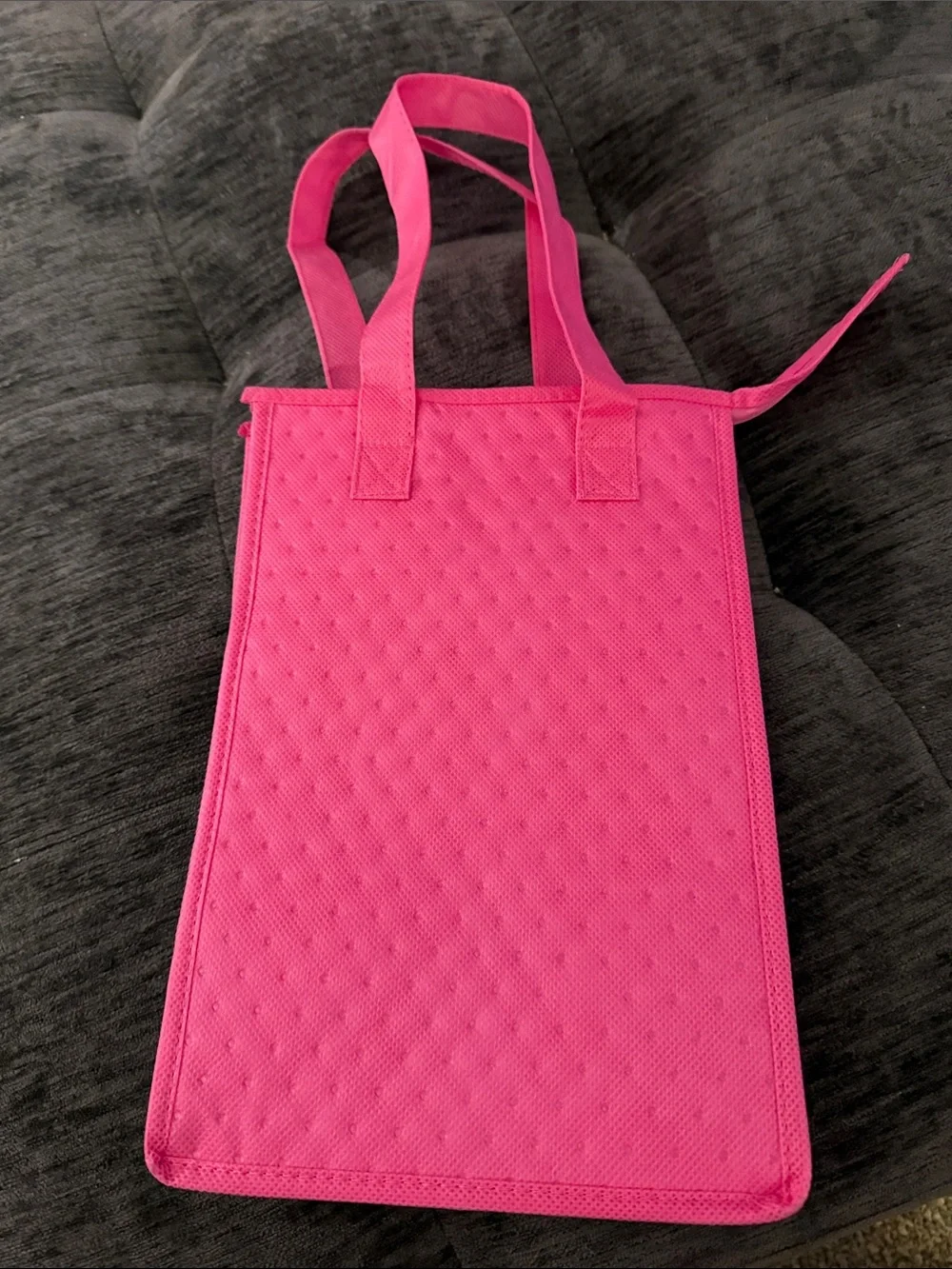 Pink Reusable Insulated Whole Foods Lunch Tote Bag